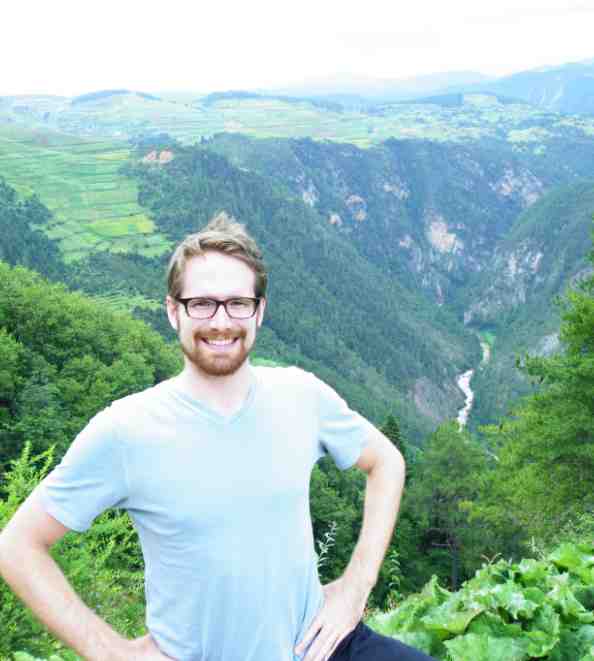 Ben at the Yunnan Province Gorge