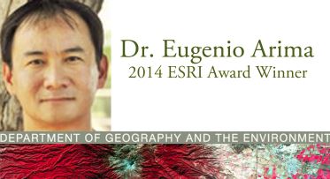 Dr. Arima Receives ESRI Award for Scientific Paper