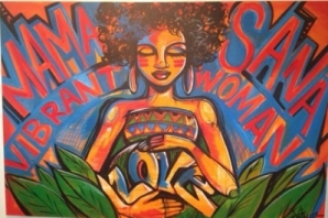 Graffiti artist Toofly participated in Rethinking Power & Resistance Conference (October 2012). She created this live art at the closing event that was also a benefit for Mamas of Color Rising.