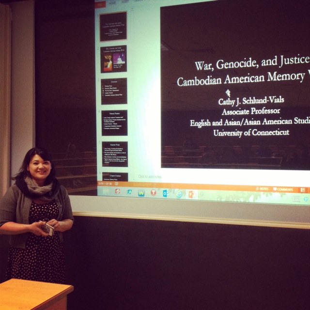 Dr. Cathy Schlund-Vials at UT Austin