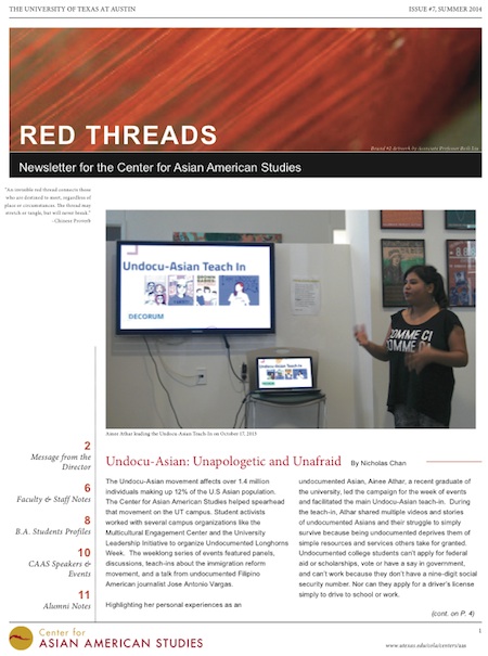 View the 2013-2014 CAAS Annual Newsletter