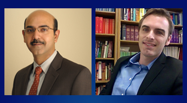 Dr. Azfar Moin (left) and Dr. Geoffrey Smith (right) are the two newest members of the Religious Studies faculty