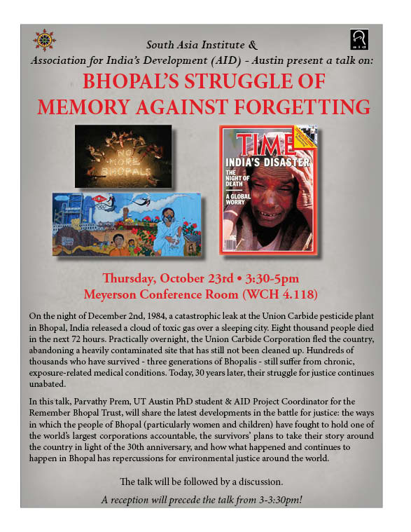Bhopal's Struggle of Memory Against Forgetting