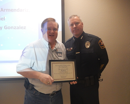 Troy M. Kimmel Jr. and Police Chief David Carter