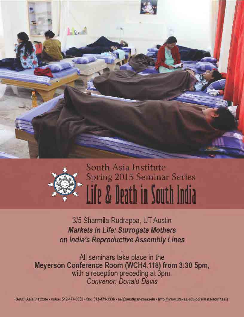 South Asia Seminar Series: Prof. Sharmila Rudrappa, UT Austin