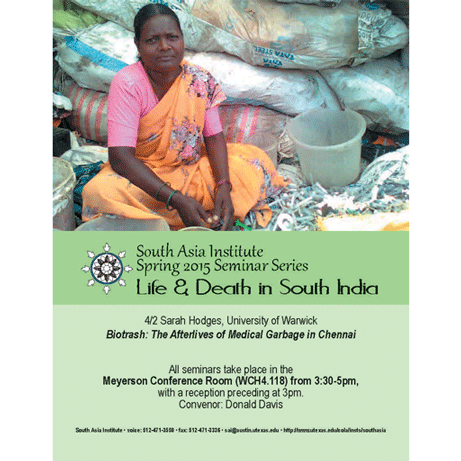 South Asia Seminar Series: Prof. Sarah Hodges, University of Warwick