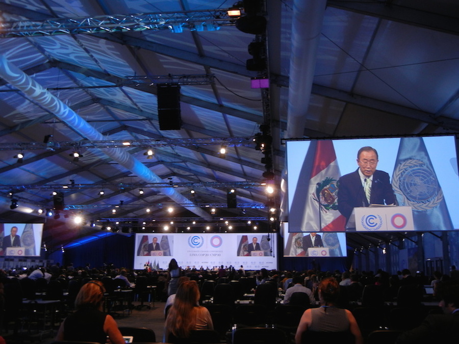 UN Meeting in Lima Peru on new climate change agreement (photo courtesy of K. Young)