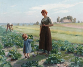 Aimé Perret, The Lettuce Patch, 1893