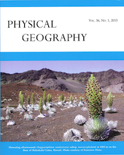 Professor Pérez Published in Physical Geography Journal