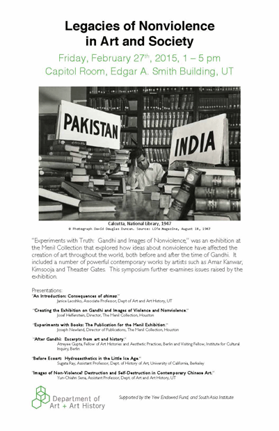 Symposium: Legacies of Non-Violence in Art and and Society