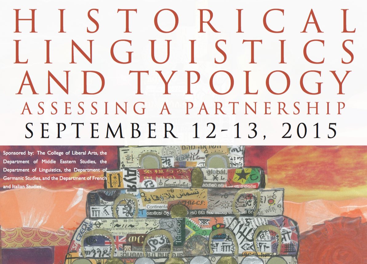 Historical Linguistics and Typology Conference 2015
