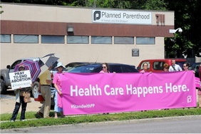 Planned Parenthood protesters.