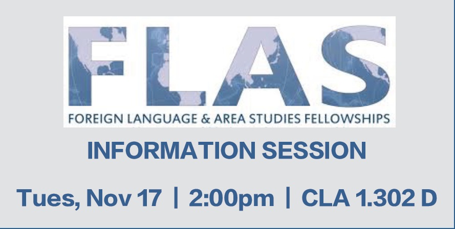 FLAS Info Session: November 17th