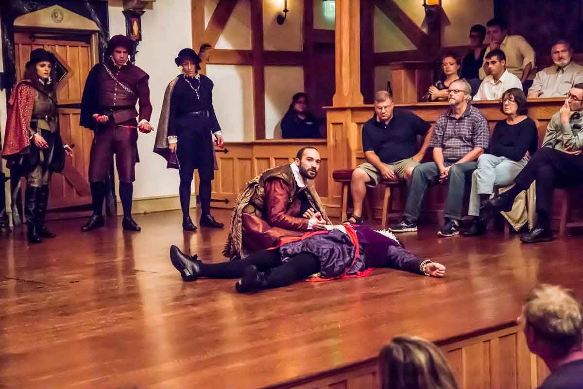 The cast of JULIUS CAESAR. Photo by Tommy Thompson.