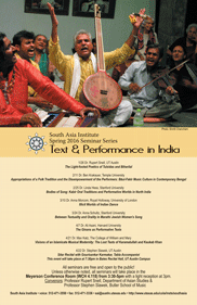 Spring 2016 South Asia Seminar Series