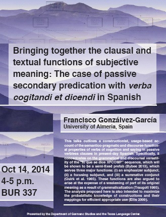Bringing together the clausal and textual functions of subjective meaning: The case of passive secondary predication with