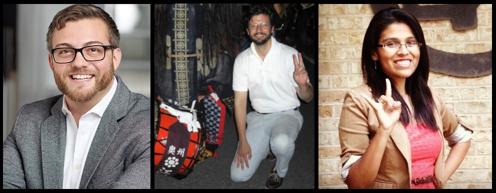 Left to right: Tony Keddie, Ben Cox, Kate Sanchez