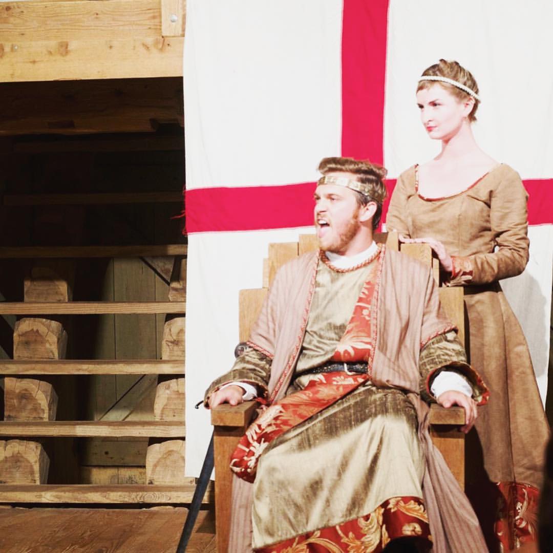 Kenneth Williams as King John and Kendall DeBoer as Queen Eleanor | photo by Renae Jackson