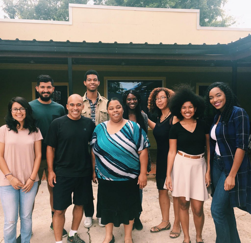 UT-Austin, Huston-Tillotson, and Texas State students serving as facilitators for ICUSP student programs.