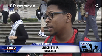 AADS student Josh Ellis speaks to Fox 7 News