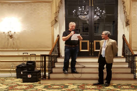 Andrew Sluyter (left) and Tim Beach (right) at the 2017 CLAG meeting