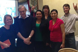 Kristie Flanney, Dr. Eric Foner, Maria Hammack, Signe Fourmy, Valerie Martínez, and Nicholas Roland