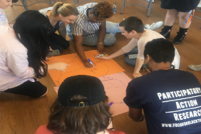Food for Black Thought facilitating a Food Maps workshop with Creative Action, Austin, Texas
