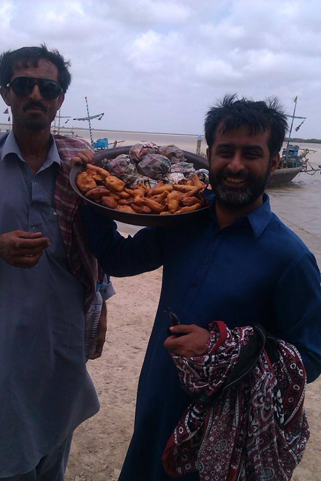 Abdul Haque Chang with informant Nazir Jat