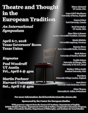 Theatre and Thought in the European Tradition: An International Symposium