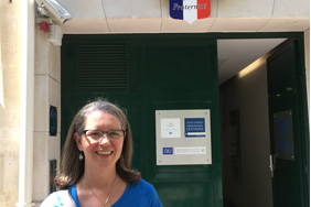 Isabelle Headrick at the AIU Archives in Paris, France.