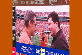 Professor Joe Potter meeting his donor.