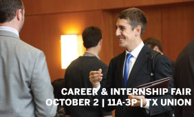 The Career & Internship Fair is on October 2! Check out the list of attending employers and their opportunities.