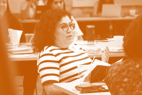 Latino Studies Researcher, Alice P. Villatoro contributes to the discussion on how researchers across campus can collaborate on research relating to Latino communities.