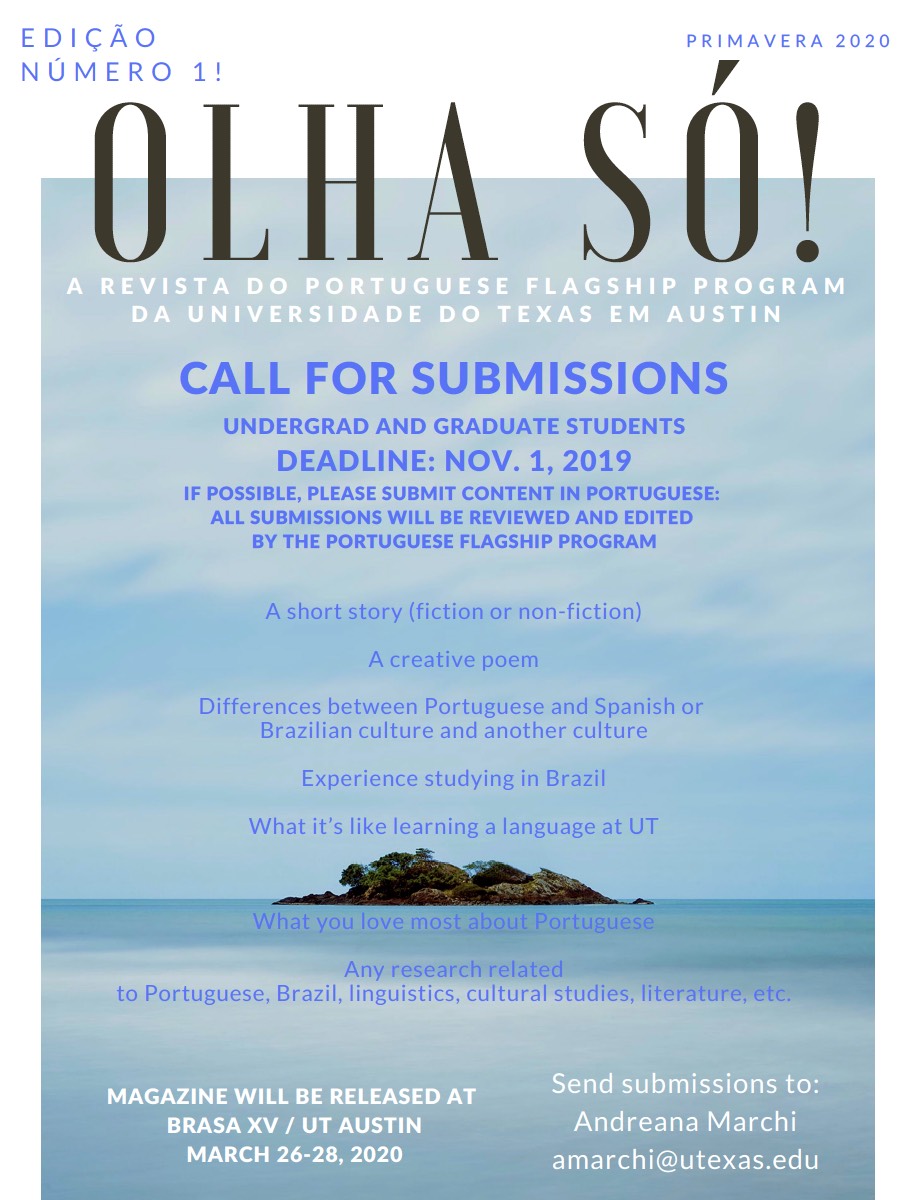 Call for Submissions: Olha Só!