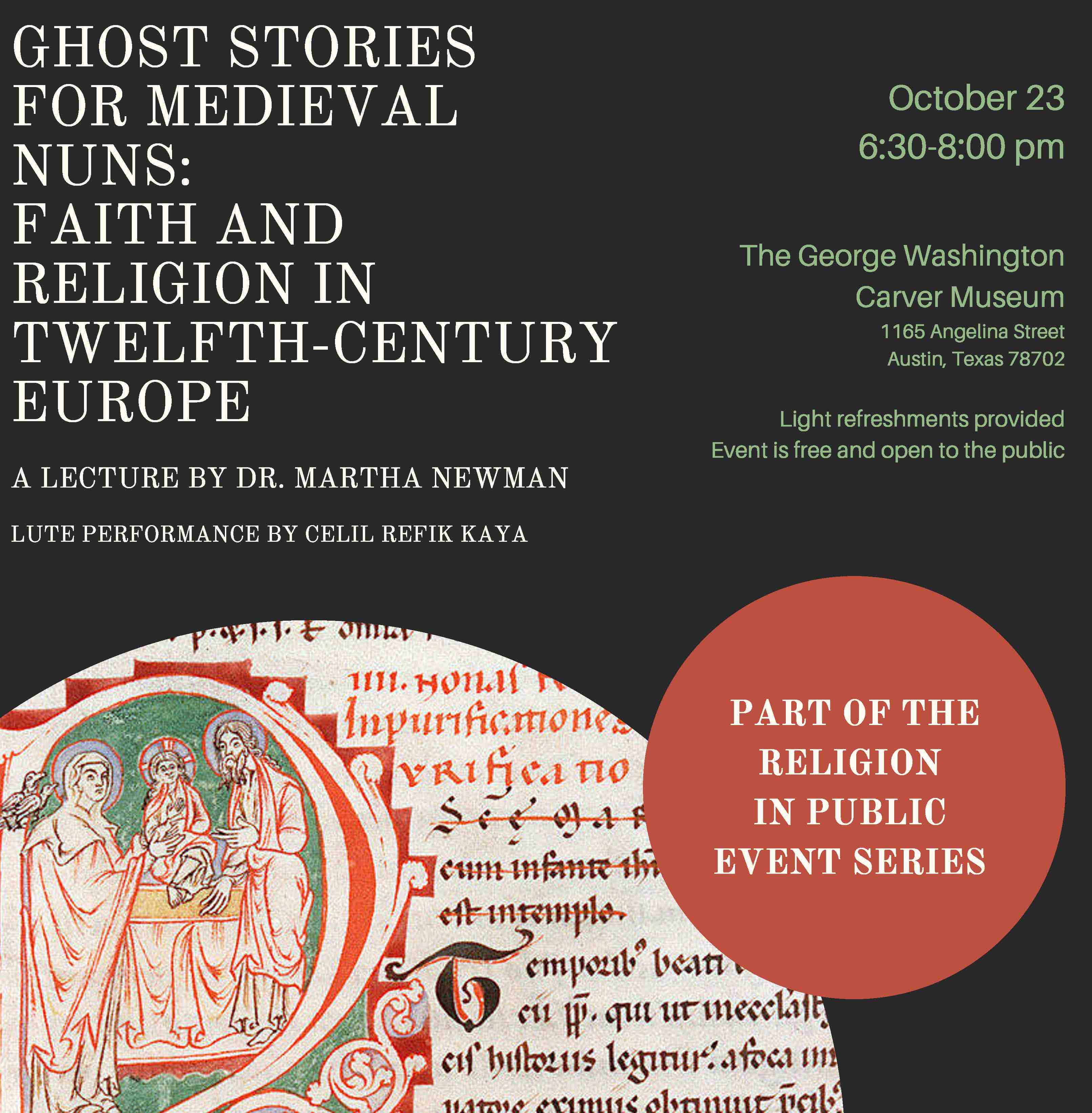 Dr. Martha Newman Gives Talk on Ghost Stories for Medieval Nuns