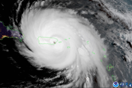 Professors Ramos-Scharrón and Arima’s Collaboration on the Rainfall Associated to Hurricane María in Puerto Rico are Published in the Journal Scientific Reports