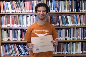 UT Junior Hazem Saleh awarded the 2018-2019 James W. Redhouse Student Prize Competition of Best Progress in the Turkish Language!