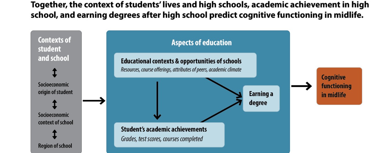 How aspects of education predict midlife cognitive functioning ...